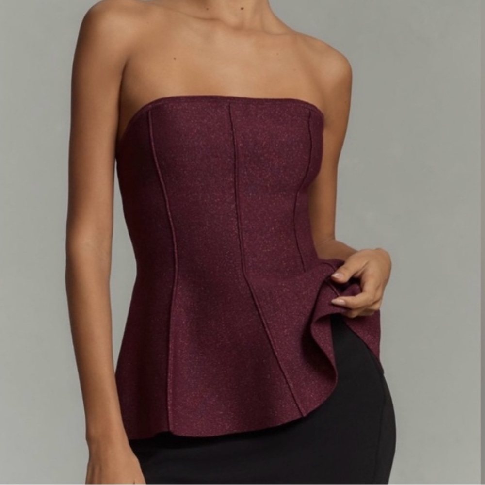 🟠NWT PILCRO Hourglass Sparkly Sweater Tank in Mulberry